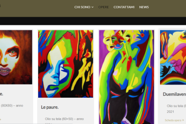 Screenshoot dei siti web per pittori realizzati da PitturiAmo