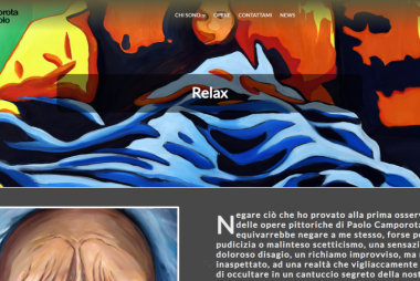 Sito web dell'artista contemporaneo Paolo Camporota dedicato alla promozione dell'arte e alla vendita di quadri online