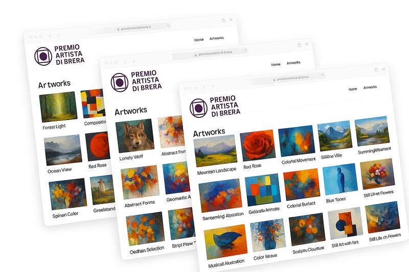 le tue opere nell'archivio storico del Premio Centro Brera