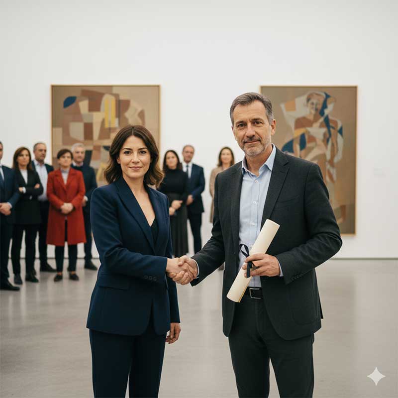 consegna-attestato Consegna attestato al museo