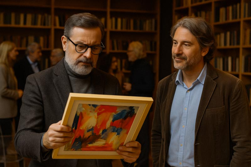critico d'arte a Brera
