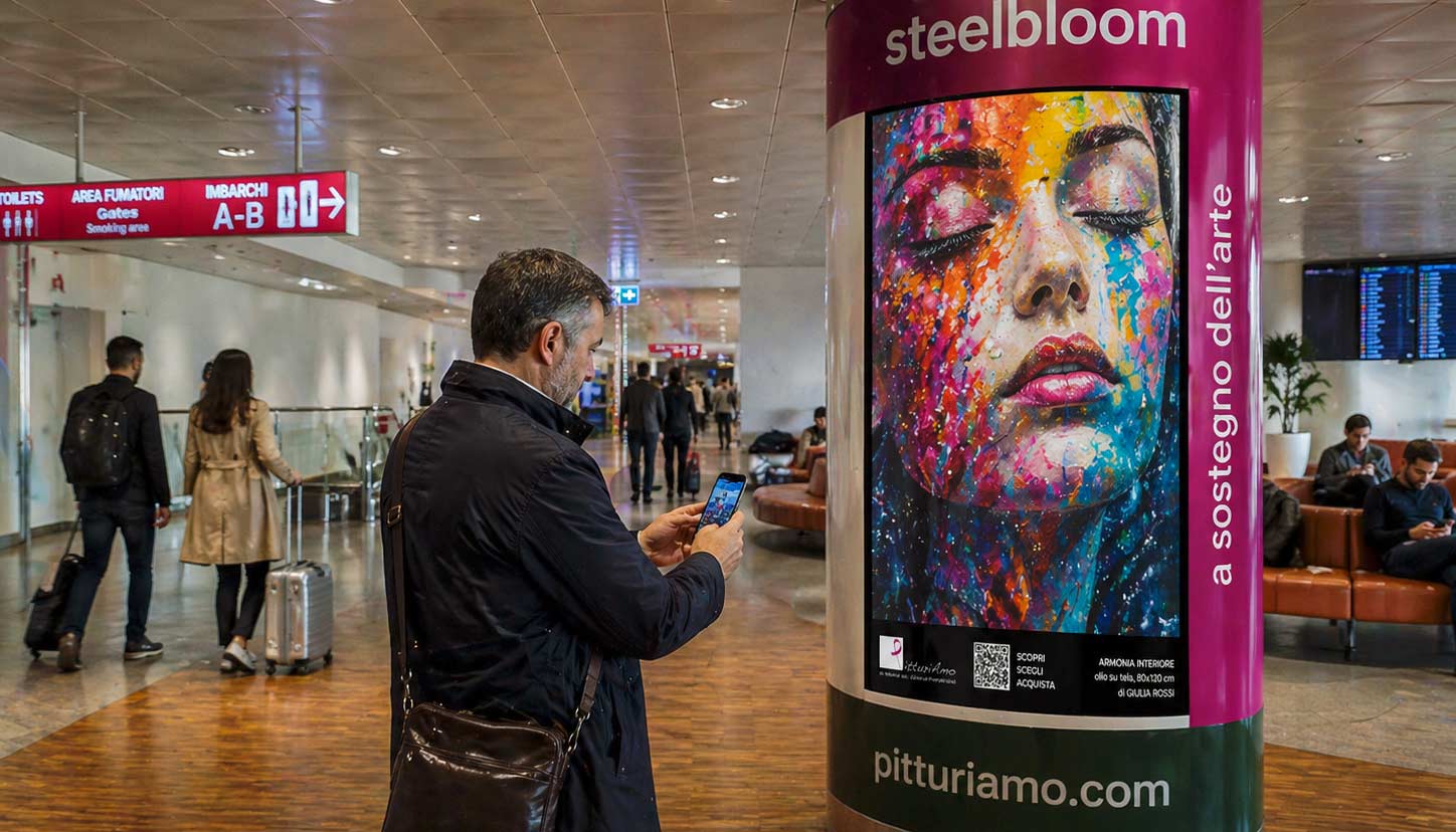 Vente d’œuvres d’art à l’aéroport